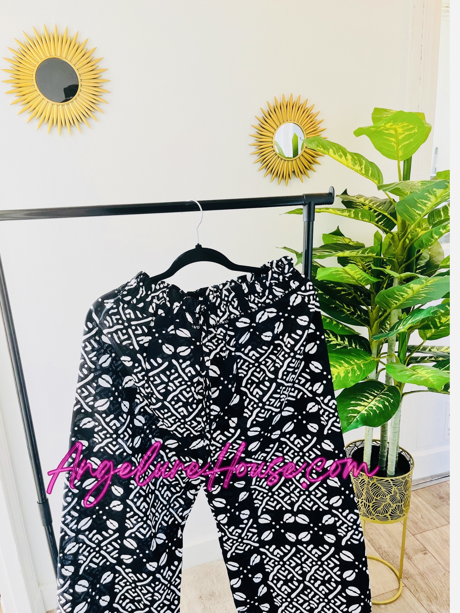 Pantalon Wax Tendance- Taille ajustable coupe large – Image 3