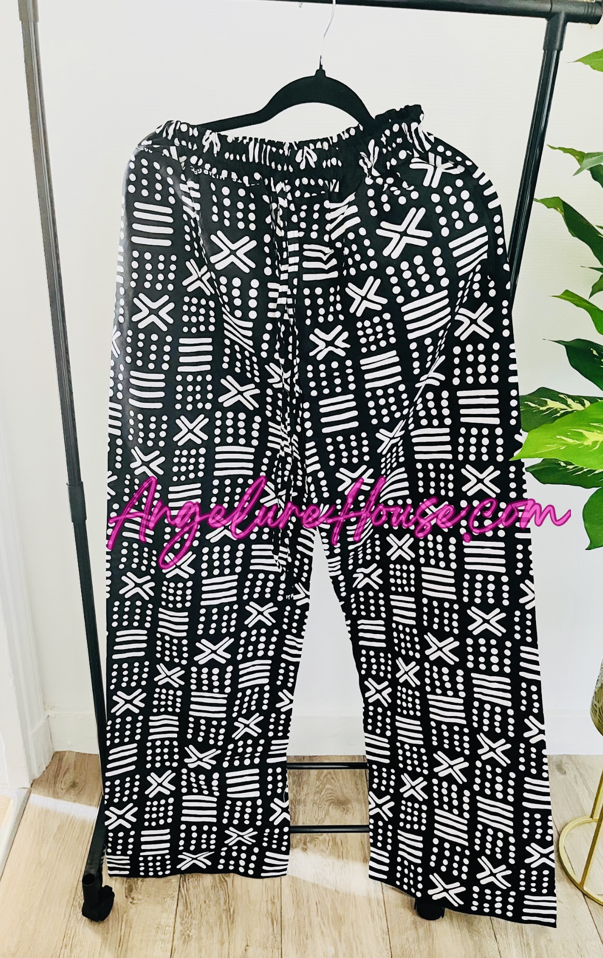 Pantalon Wax Tendance- Taille ajustable coupe large – Image 2
