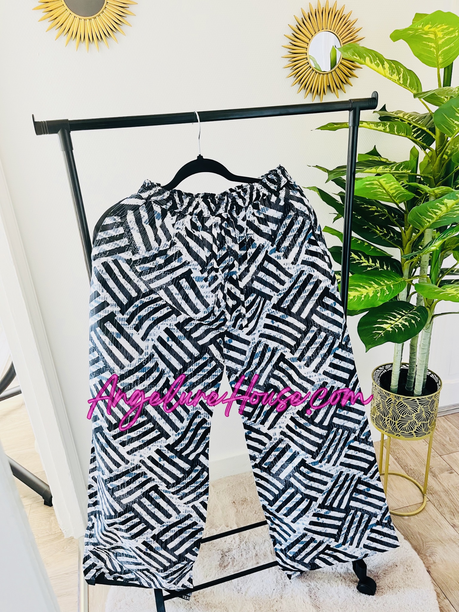 Pantalon en Wax - Taille ajustable coupe large