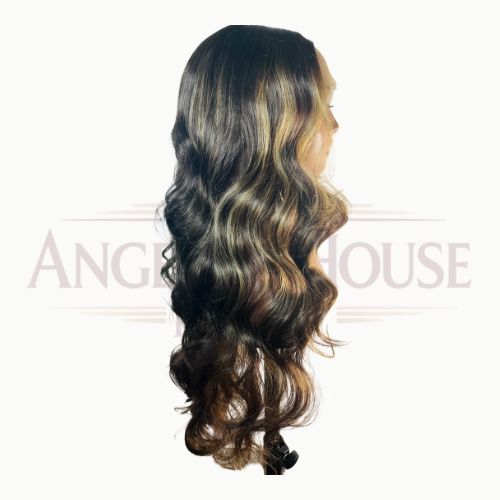NATALIA – Perruque synthétique ondulée 28 pouces | HD lace 13x6 – 250 % – Image 6