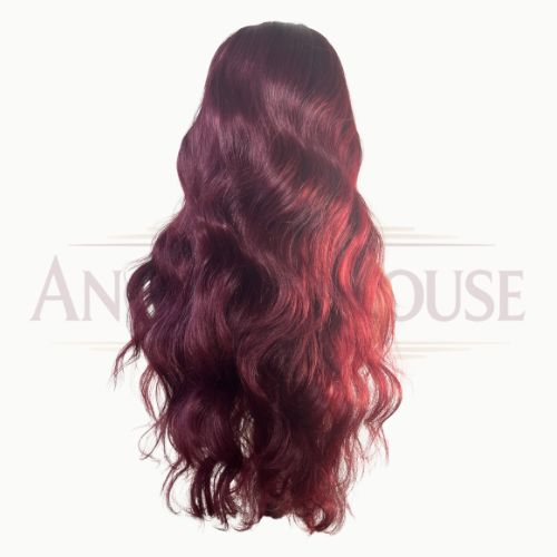 VICTORIA – Perruque synthétique ondulée 28 pouces | HD lace 13x6 – 250 % – Image 4